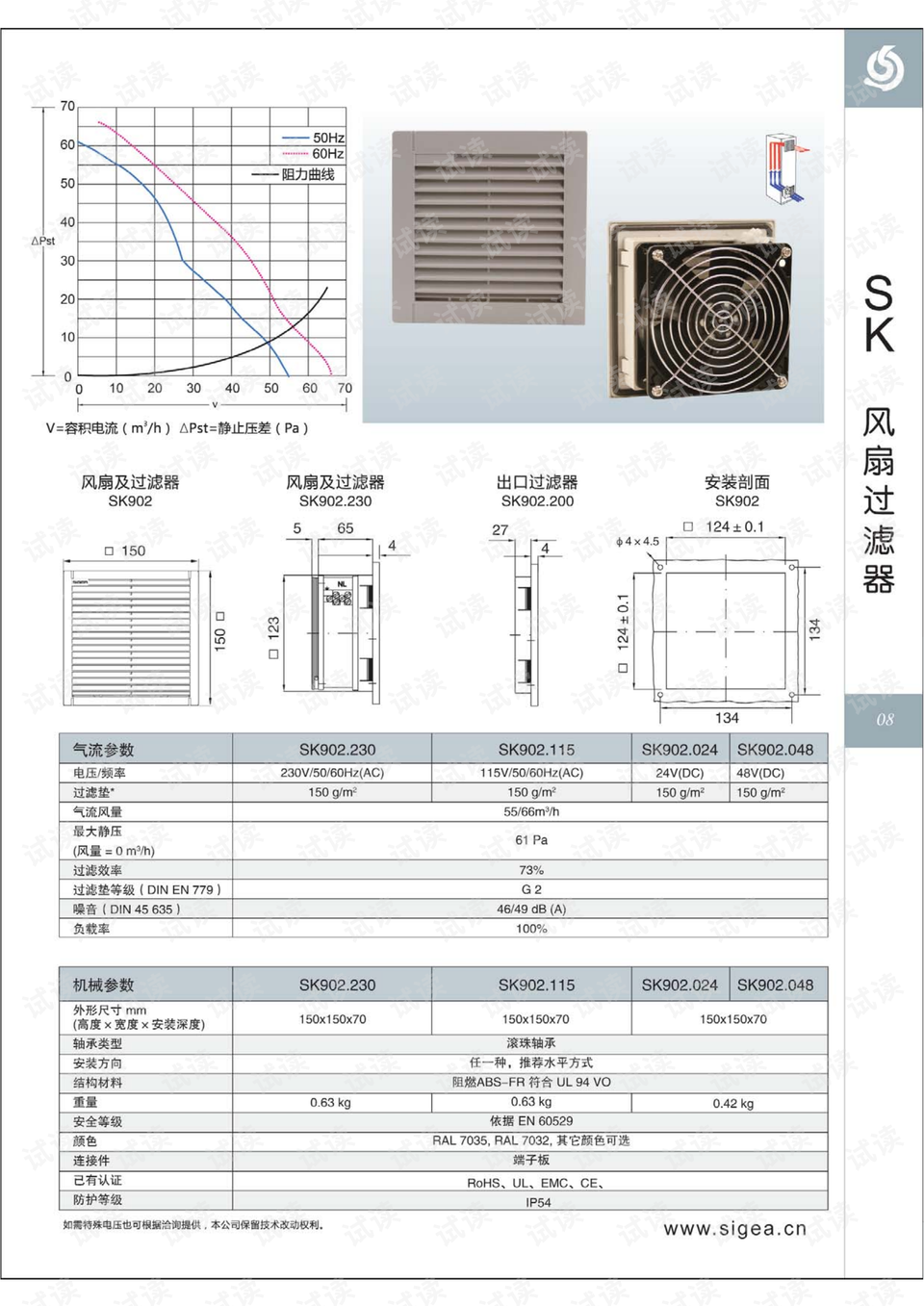 排风系统风机选型